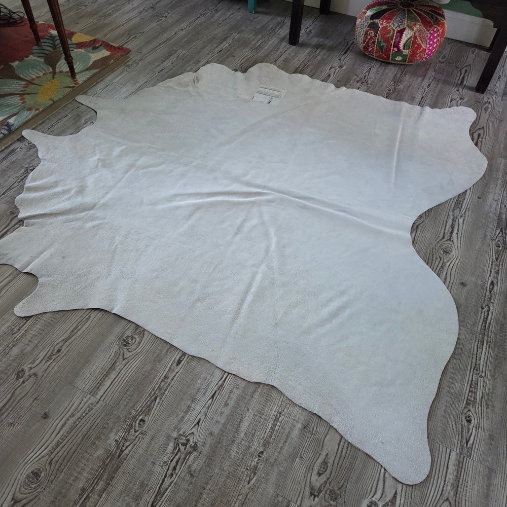 VTG IKEA Koldby Cowhide Rug Brown Large Natural Leather Hide Argentina 83x72 - Picture 12 of 16